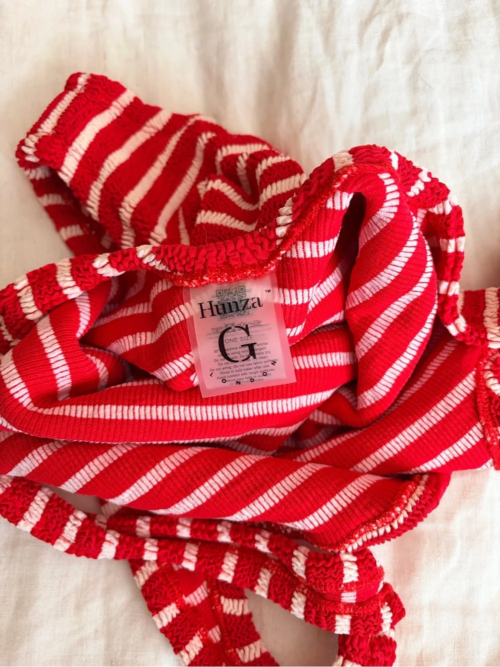 Hunza G Square Neck Striped Suit - Picture 5 of 5